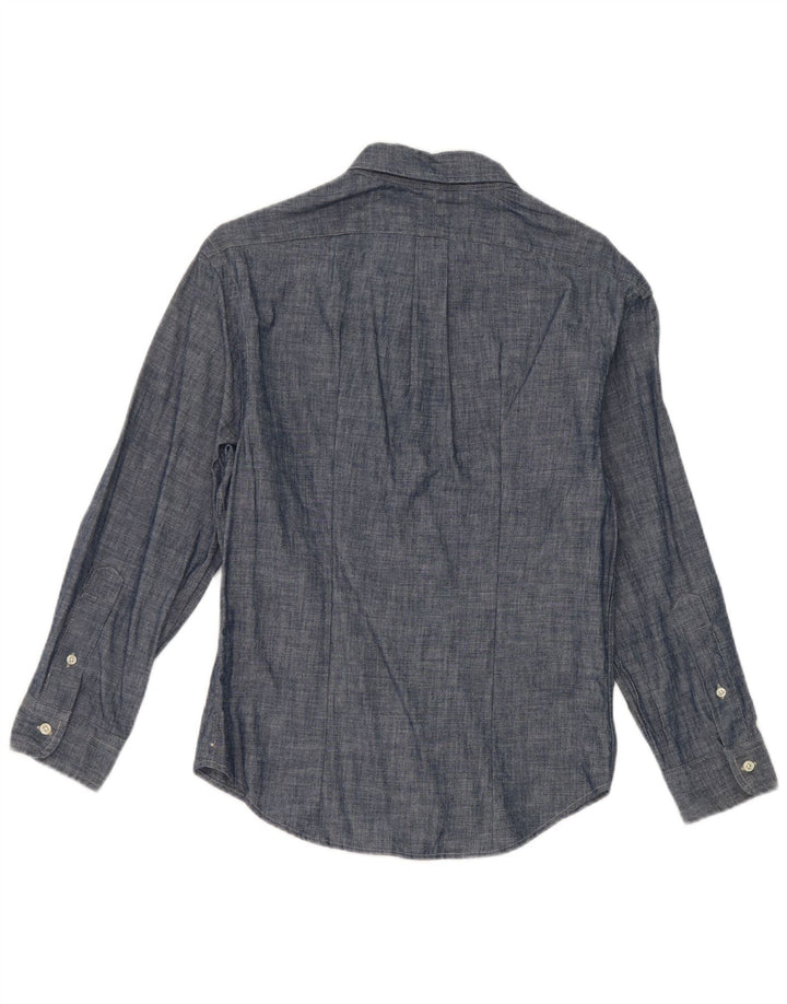 Camisa Slim Fit Masculina Ralph Lauren Médio Azul Marinho