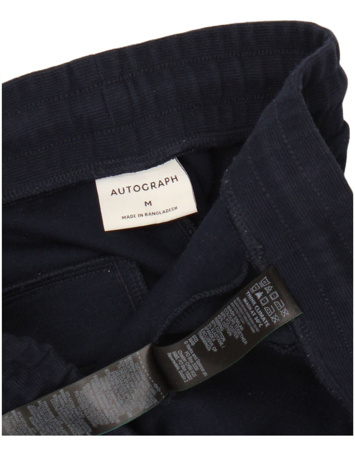 Calça de treino masculina Marks & Spencer Autograph azul marinho médio