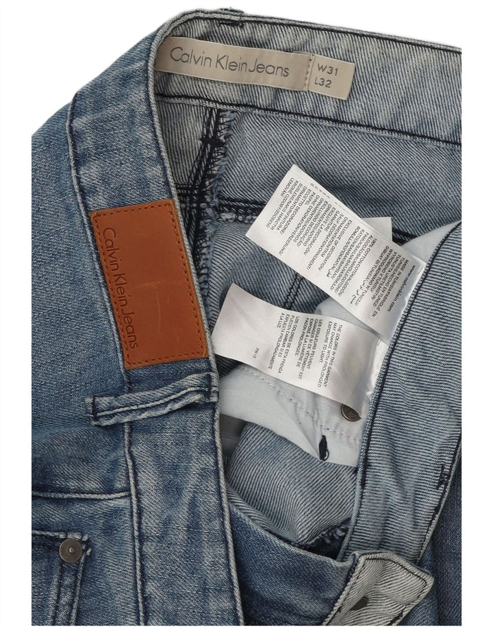 Calça jeans feminina CALVIN KLEIN W31 L32 azul algodão