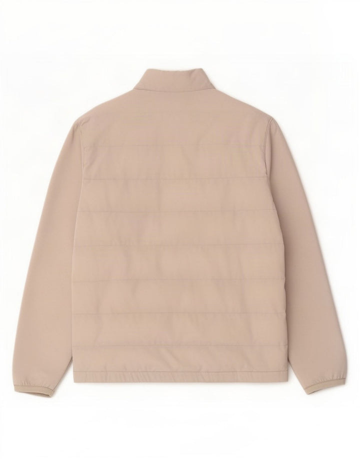 Jaqueta acolchoada masculina Zara UK 38 poliéster cinza médio