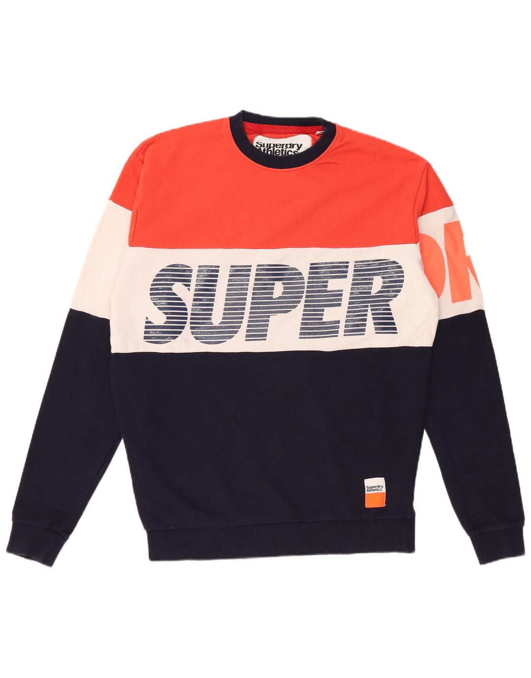 SUPERDRY moletom masculino solto com capuz pequeno colorido bloco colorido