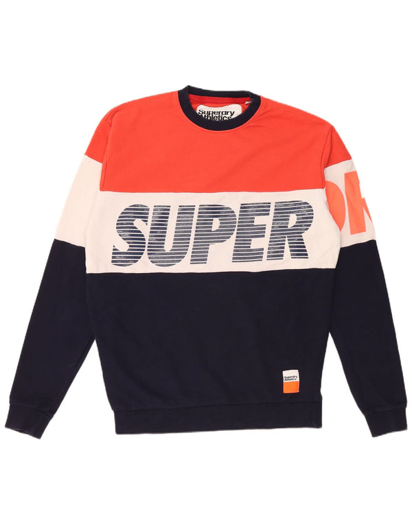 SUPERDRY moletom masculino solto com capuz pequeno colorido bloco colorido