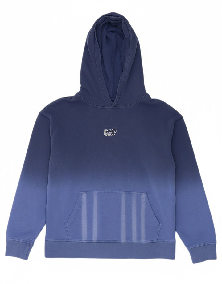 GAP Suéter com capuz feminino 12-13 anos XL Azul Tie Dye Algodão