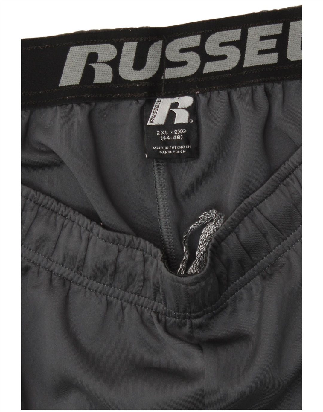Calças de treino Russell Athletic Mens 2XL poliéster cinza