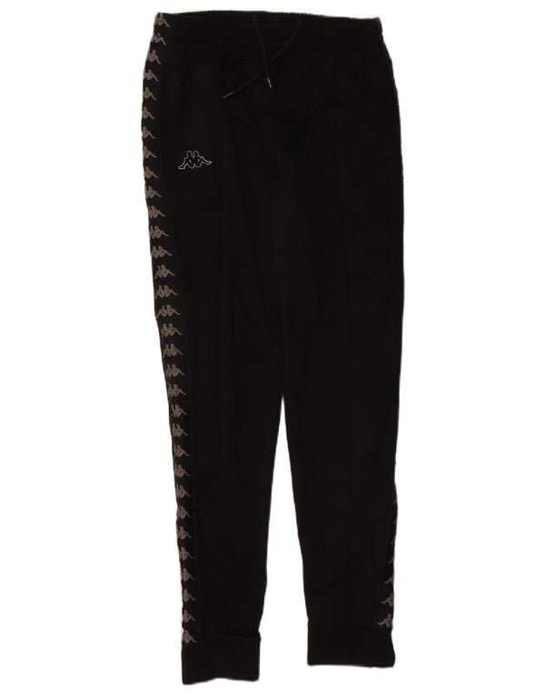 Calça esportiva Kappa masculina gráfica grande preta