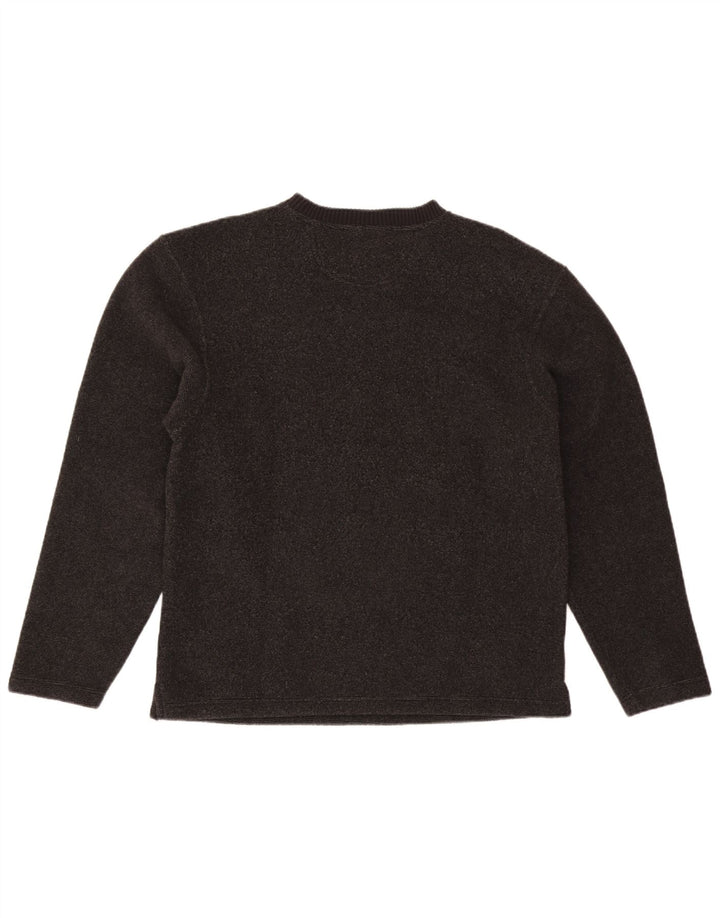 Suéter masculino INFINITY com gola canoa em poliéster cinza médio