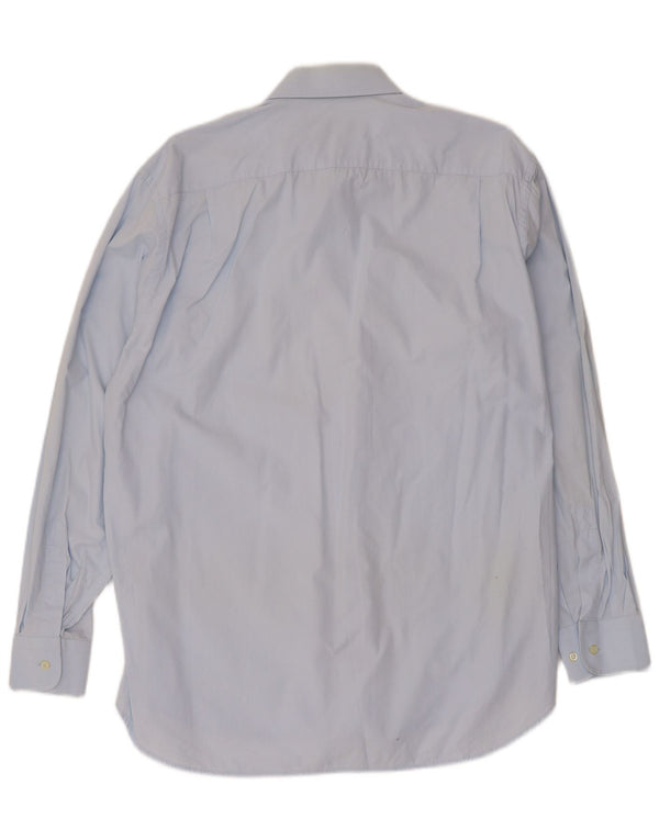 Camisa masculina Valentino tamanho 41 16 grande algodão azul