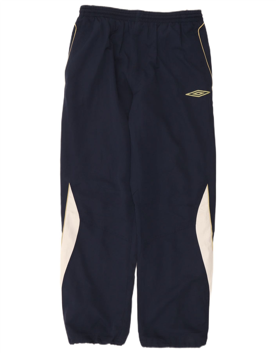 Calça de treino masculina Umbro, calça jogger grande azul marinho, poliéster colorblock