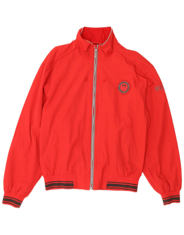 Jaqueta bomber masculina Helly Hansen UK 40 grande poliamida vermelha esportiva