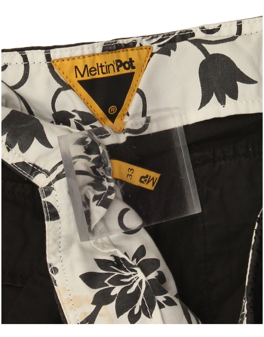 Calça cargo reta masculina Meltin' Pot W33 L32 preta