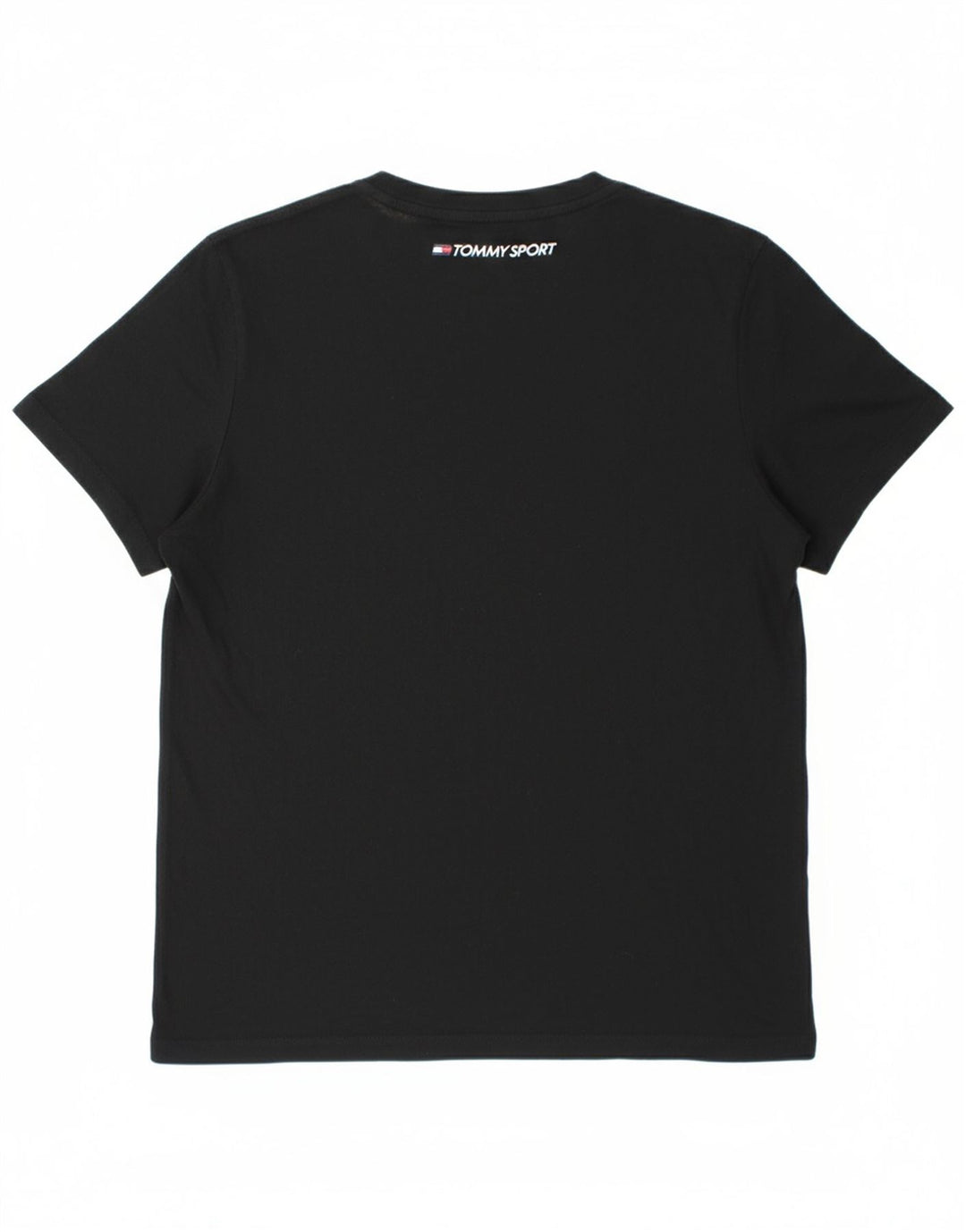 Camiseta masculina TOMMY HILFIGER de algodão preto médio