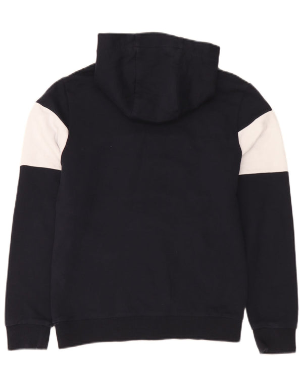 Tommy Hilfiger Meninos moletom com capuz gráfico 11-12 anos azul marinho bloco colorido