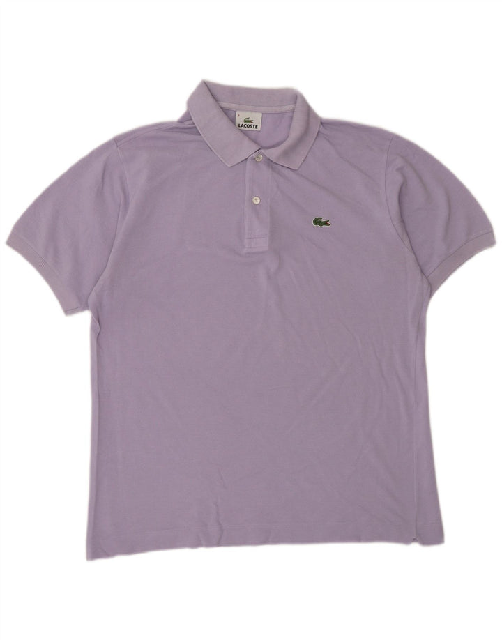 Camisa polo masculina Lacoste tamanho 4 médio algodão roxo