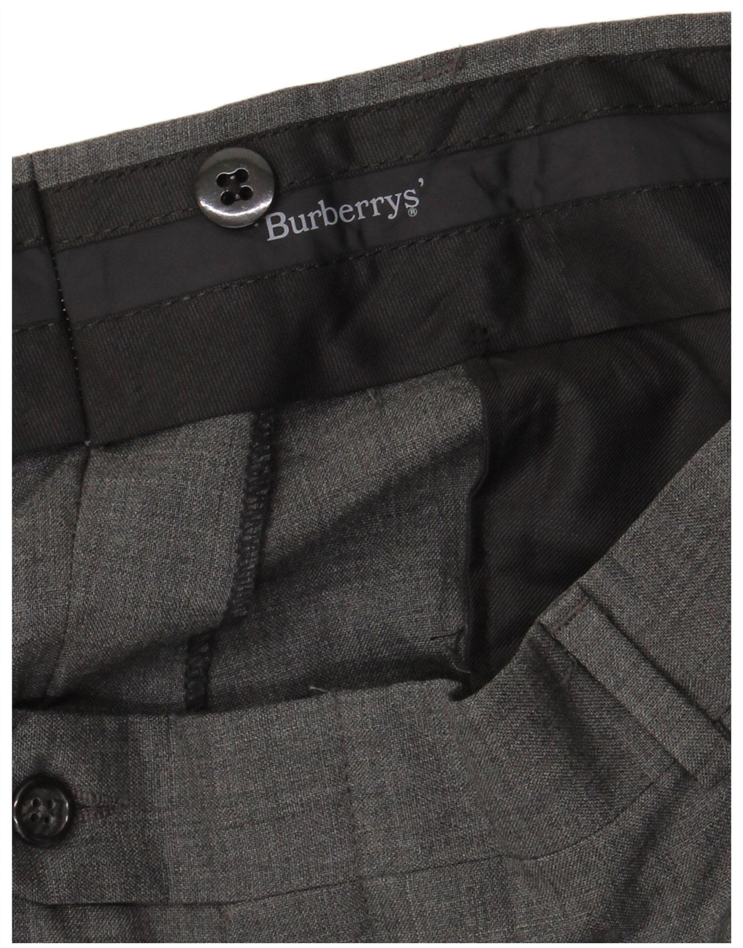 Calça masculina Burberrys Pegged Suit W36 L31 cinza
