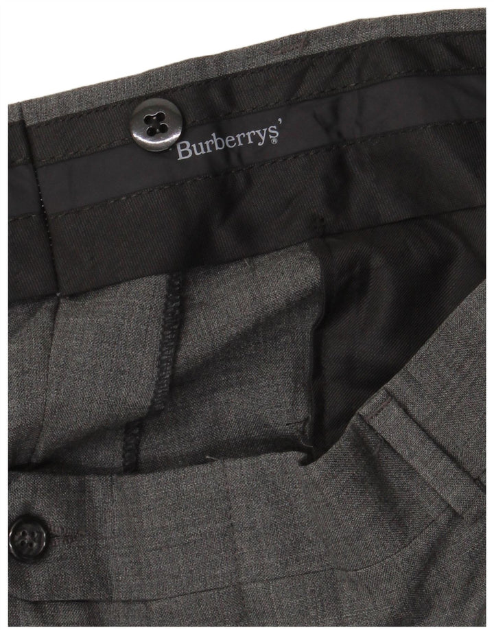Calça masculina Burberrys Pegged Suit W36 L31 cinza
