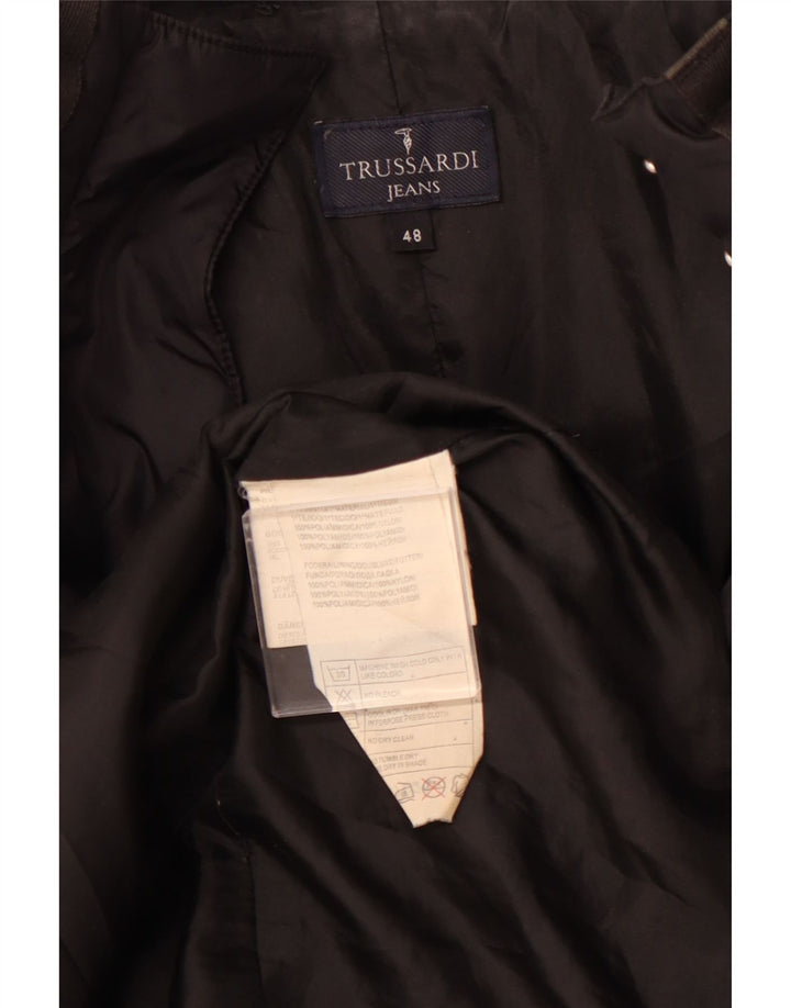 Casaco acolchoado feminino TRUSSARDI JEANS IT 48 XL preto poliamida