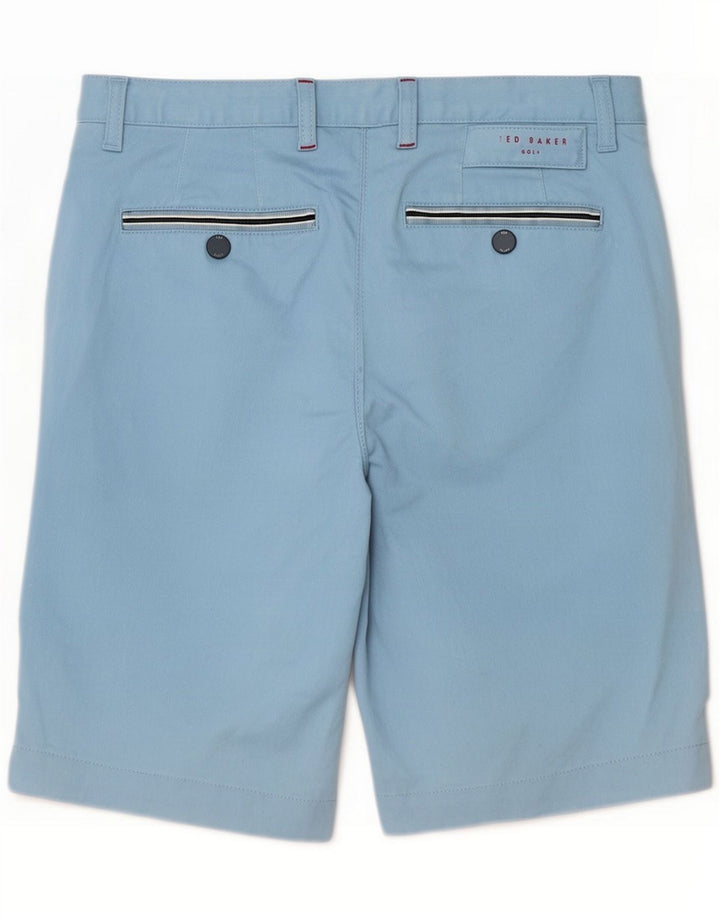 Ted Baker Mens Chino Shorts Pequeno W30 Azul Lyocell