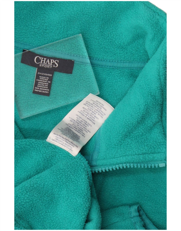 Chaps Womens Fleece Gilet UK 20 2XL Turquesa Poliéster