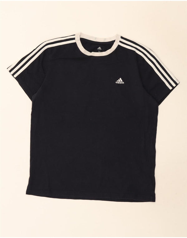 Adidas Camiseta Feminina Top UK 12/14 Médio Azul Marinho Algodão