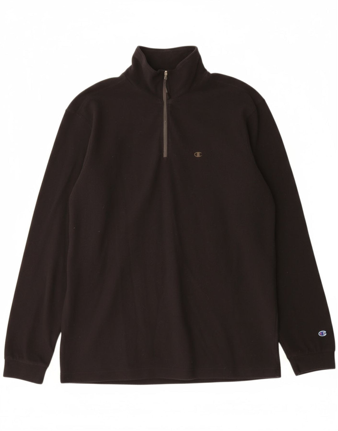 CHAMPION Suéter masculino de lã com zíper e pescoço 2XL polipeptídeo preto