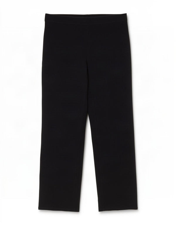 Calça de treino feminina Marks & Spencer Reino Unido 14 grande W34 L29 algodão preto