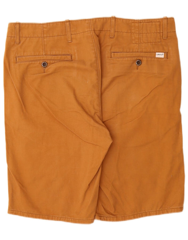 LEVI'S Mens Chino Shorts W34 Grande Algodão Marrom