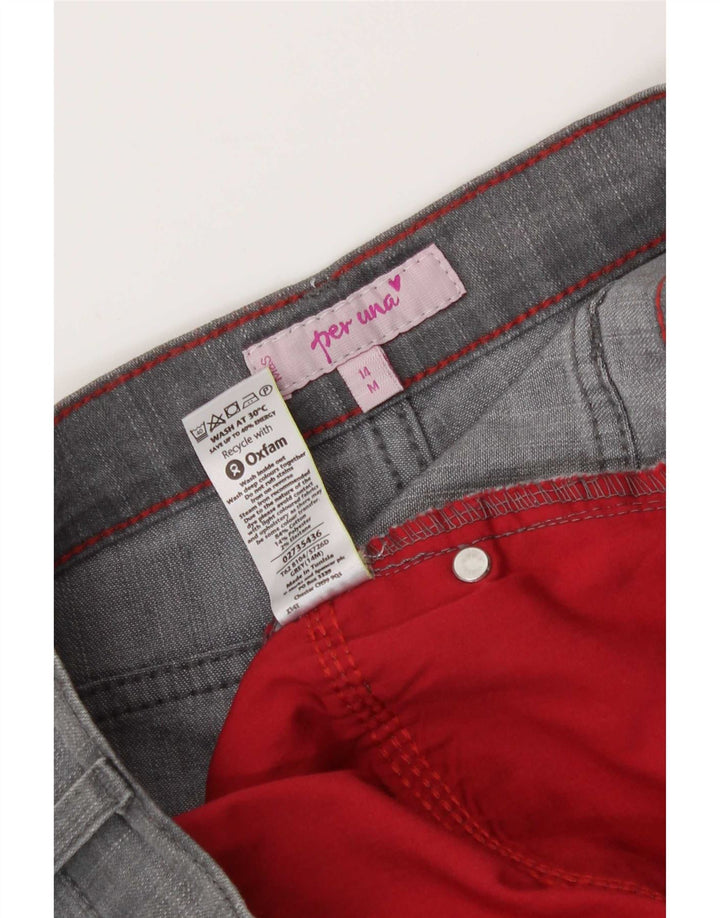 Marks & Spencer Feminino Per Una Bootcut Jeans Reino Unido 14 Médio W34 L28 Cinza