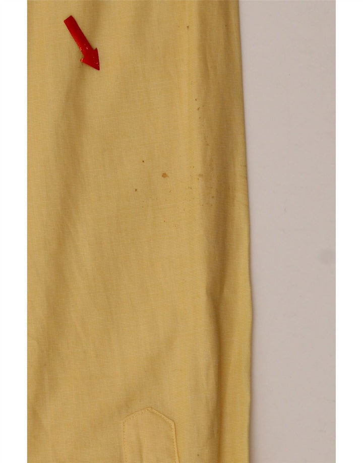 Camisa masculina Pierre Cardin tamanho 41 grande algodão amarelo