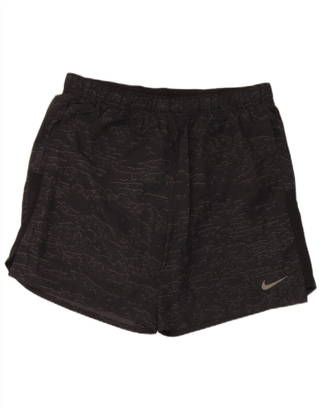 Shorts esportivos masculinos Nike Dri Fit grandes camuflados pretos