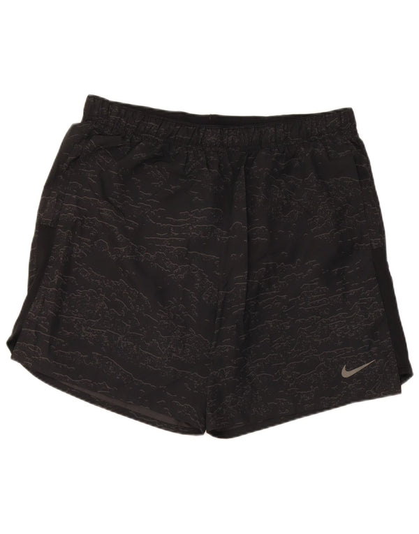 Shorts esportivos masculinos Nike Dri Fit grandes camuflados pretos