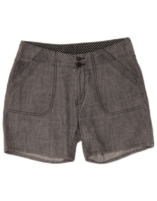Shorts chino feminino MARKS & SPENCER UK 12 médio W30 algodão preto