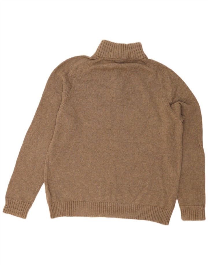 Suéter masculino J. Crew com gola redonda e algodão cinza XL