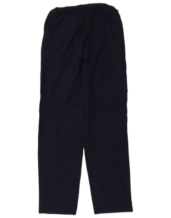 Calça de treino feminina Zara Reino Unido 8 pequena viscose azul marinho