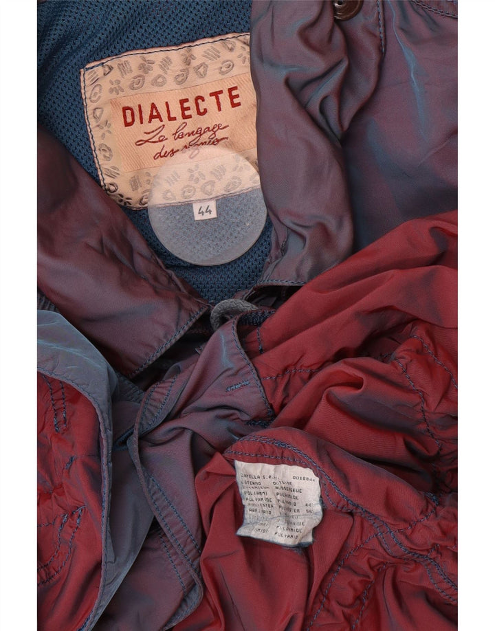 Jaqueta utilitária superdimensionada feminina vintage IT 44 poliamida azul média