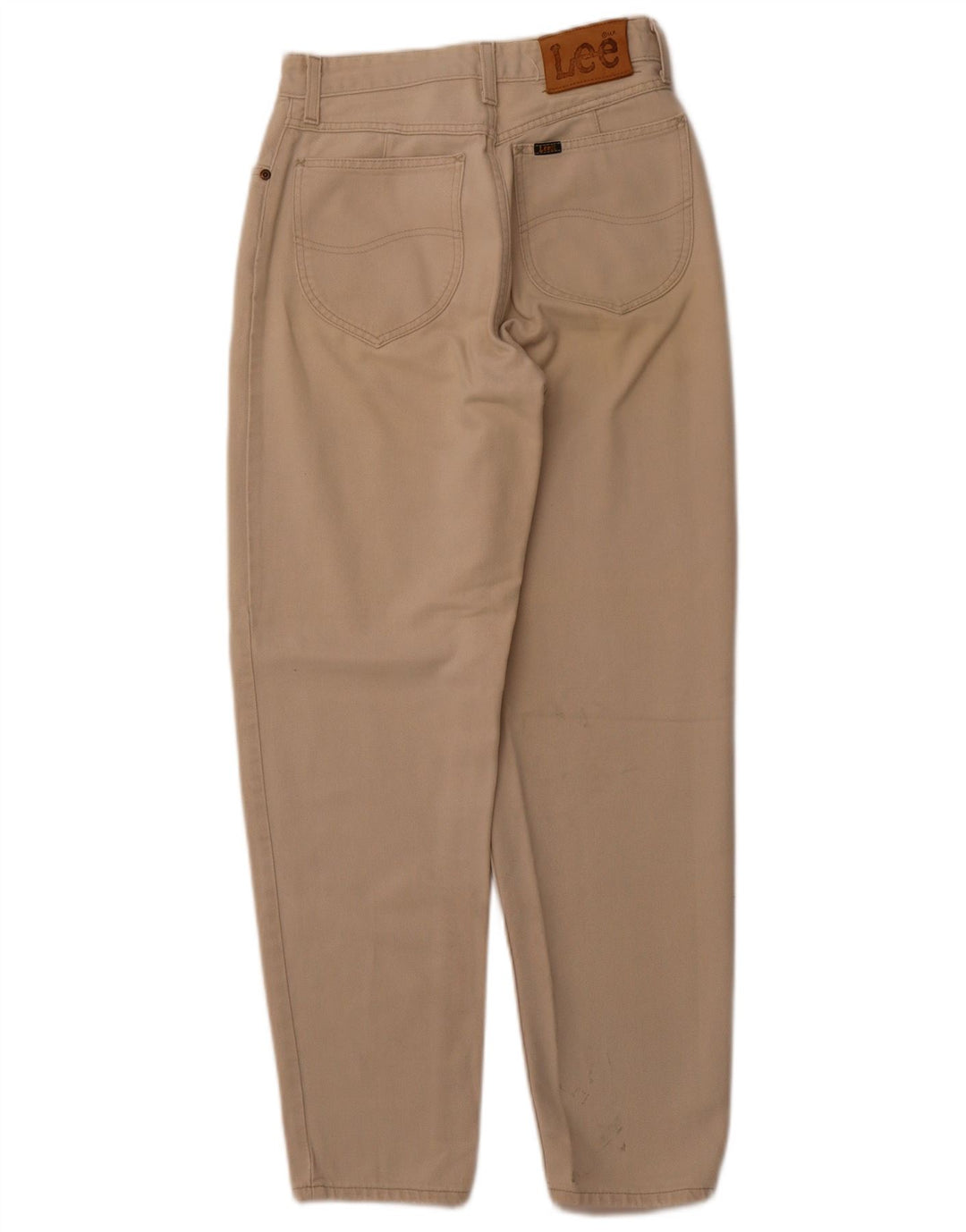 Calça jeans feminina de cintura alta LEE W26 L28 bege