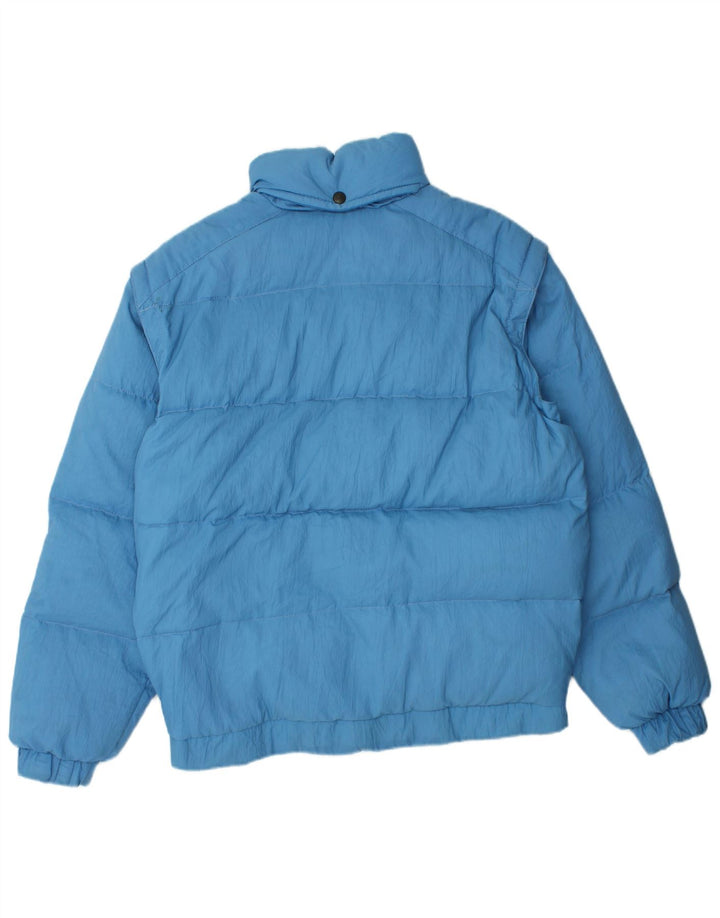 Jaqueta acolchoada masculina com capuz MC Ross IT 46 poliamida azul pequena