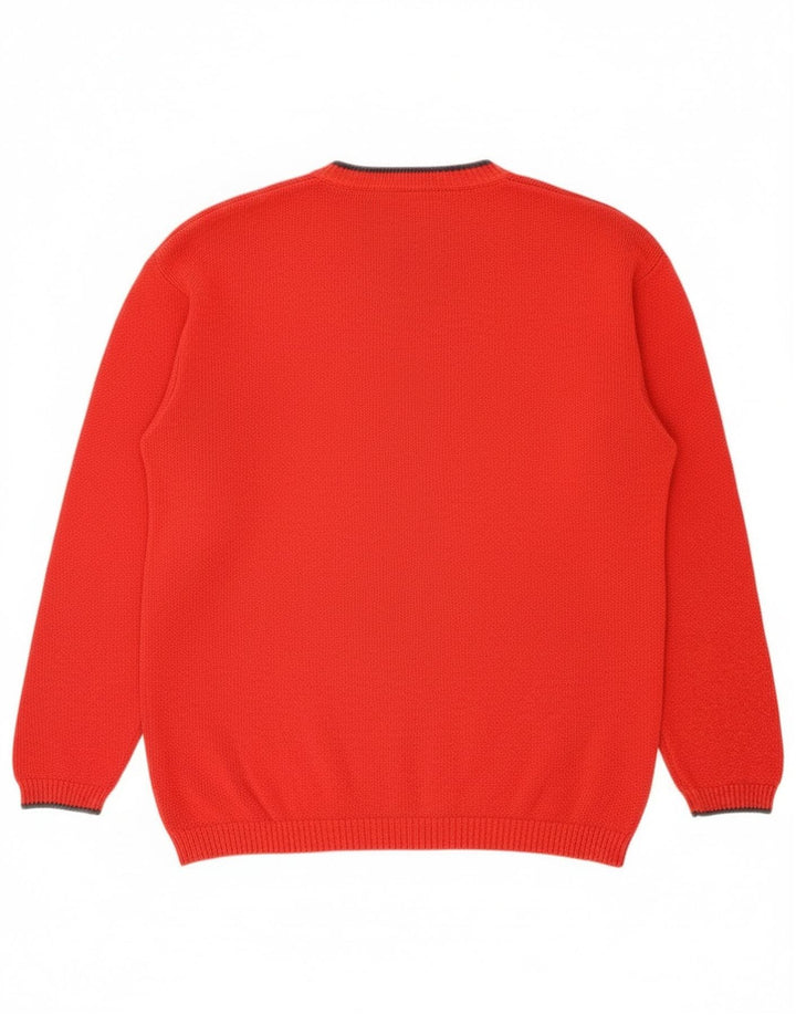 Suéter masculino Levi's com gola redonda XL de algodão vermelho