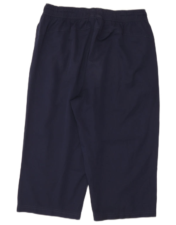 Shorts esportivos masculinos Puma Bermuda grande poliéster azul marinho