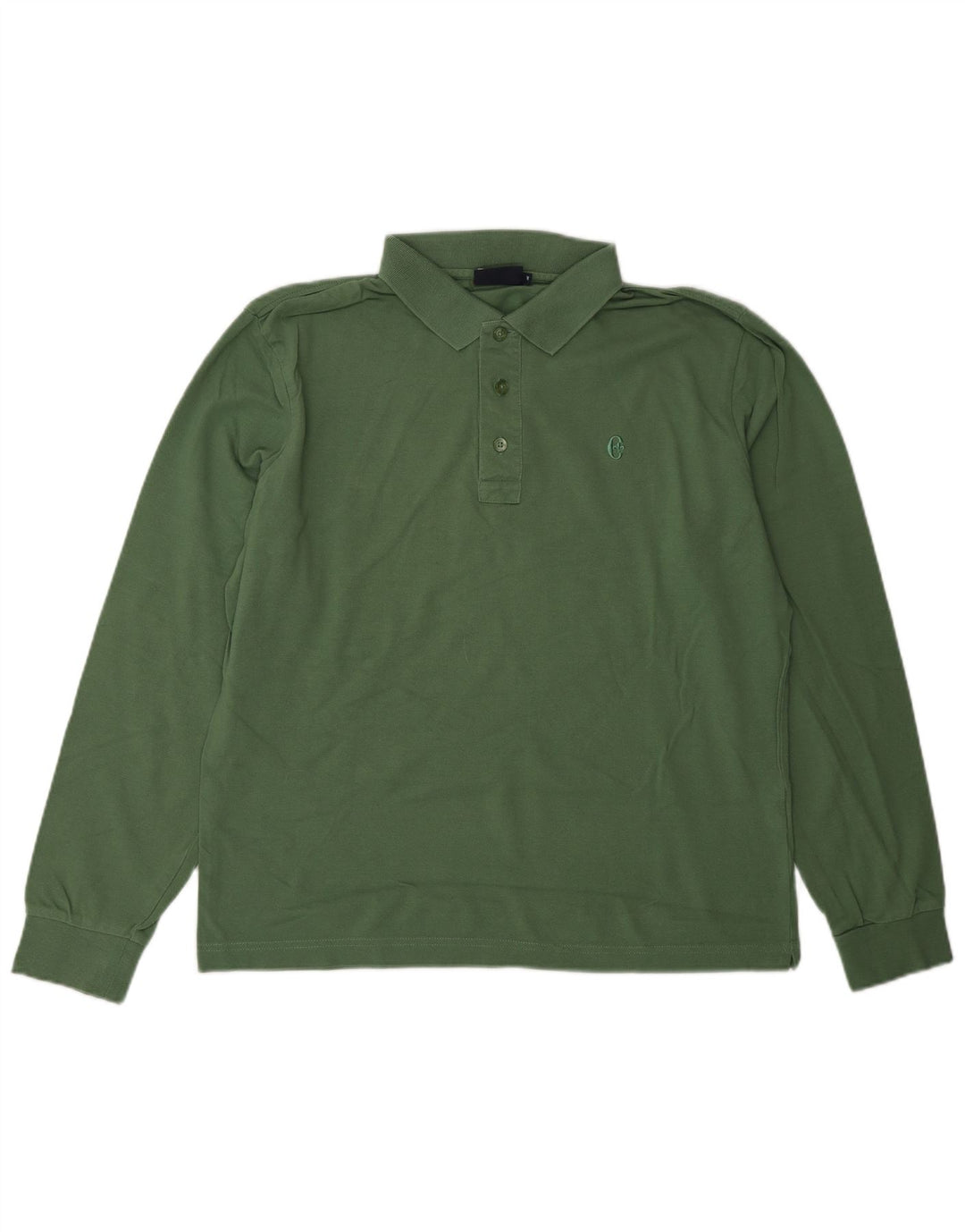 Camisa polo masculina CONTE OF FLORENCE manga comprida regular fit verde médio