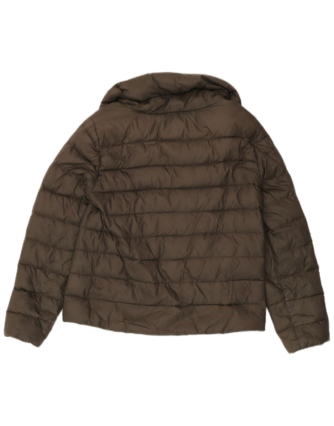 Jaqueta acolchoada feminina Zara UK 16 grande cáqui