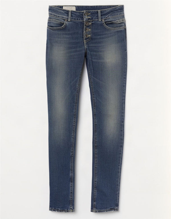 Dondup Jeans Skinny Feminino W28 L31 Azul Algodão