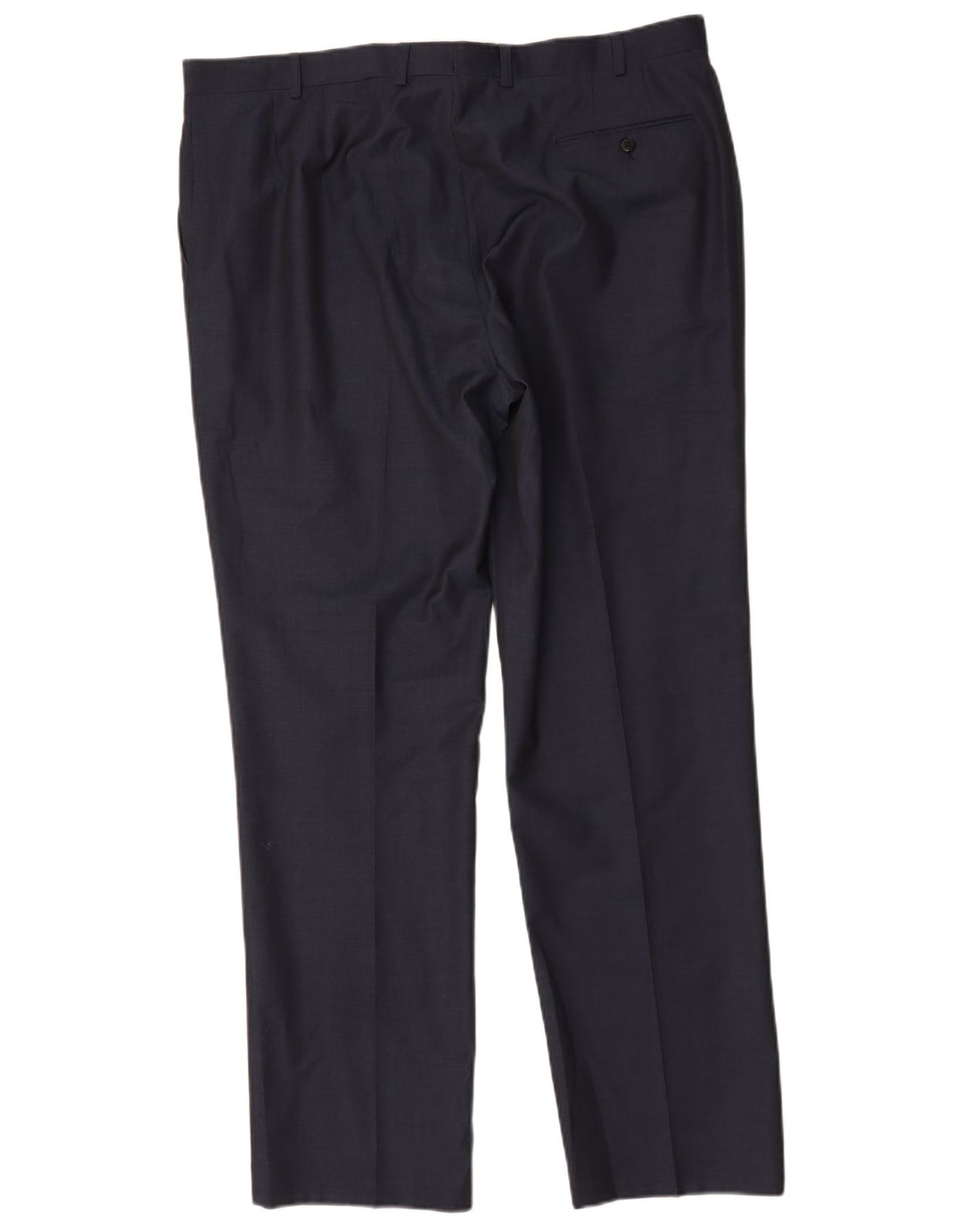 Calça masculina Marks & Spencer Autograph Straight Suit W40 L33 Azul marinho