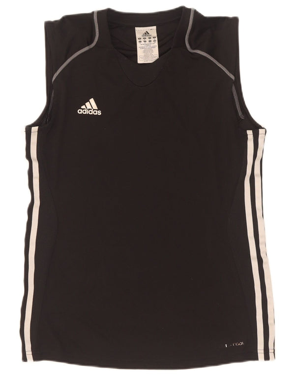 Adidas Womens Climacool Vest Top UK 14 Médio Preto Poliéster