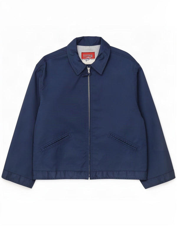 Jaqueta bomber feminina vintage UK 14 azul marinho médio