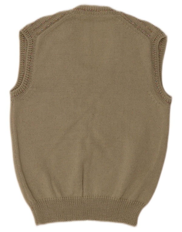 Regata feminina vintage UK 4 XS listrada bege