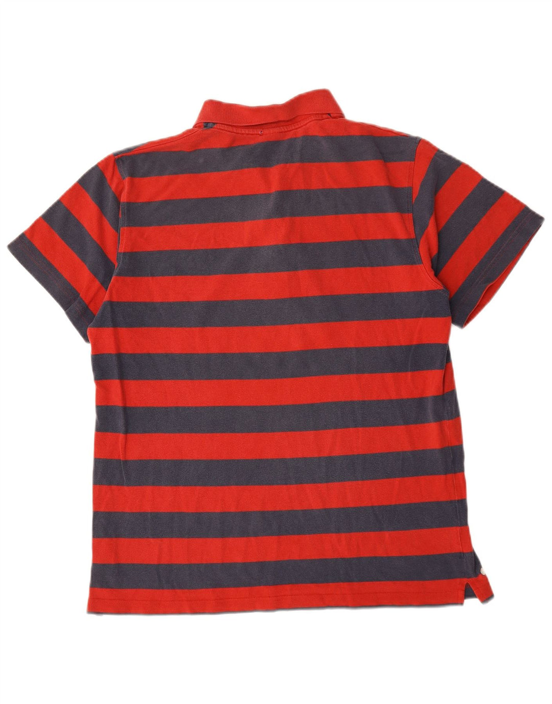 Camisa polo masculina Reebok grande algodão listrado vermelho