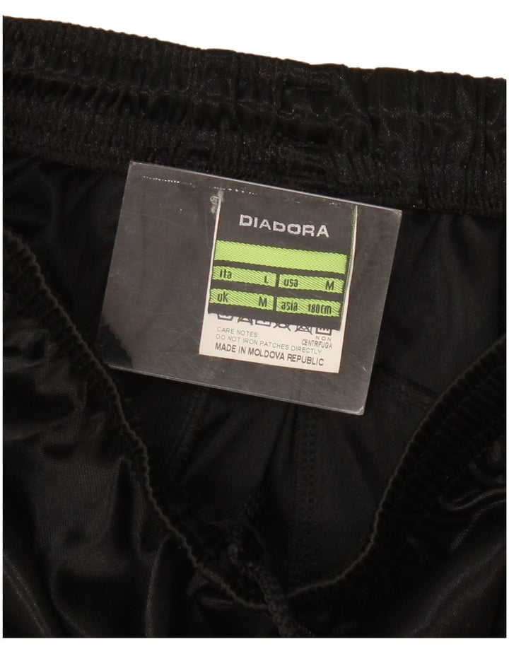Diadora Mens Italia Sport Shorts Médio Preto Poliéster