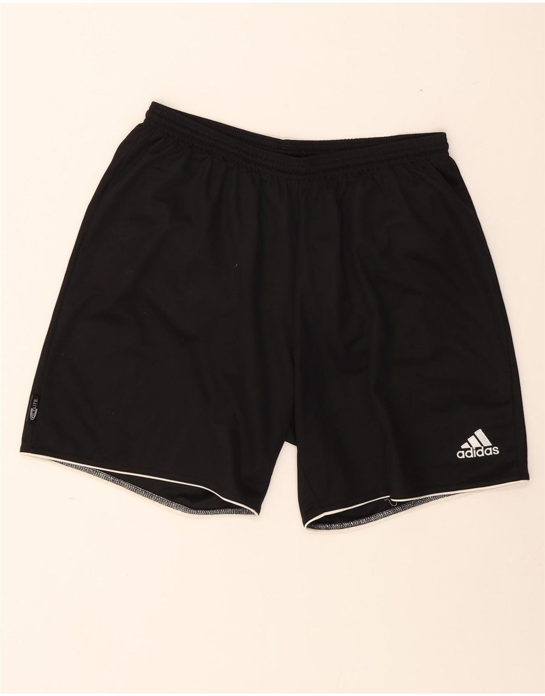 Adidas Masculino Climalite Sport Shorts Grande Poliéster Listrado Preto