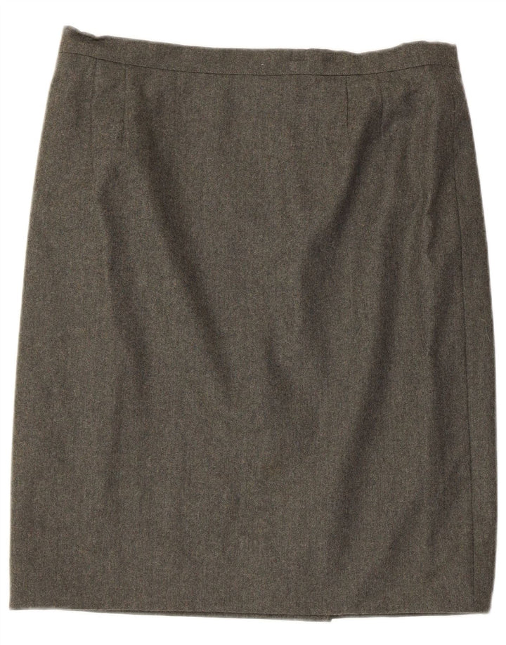 Saia reta feminina Roccobarocco IT 47 grande W34 cinza