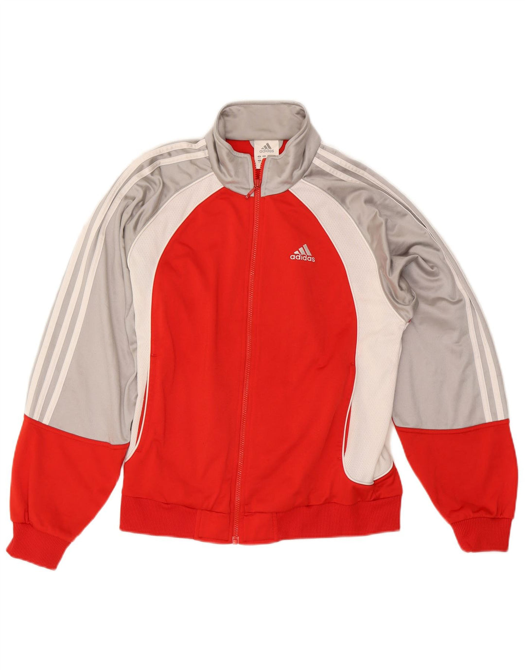Adidas Mens Full Tracksuit UK 36/38 Pequeno Cinza Colourblock Poliéster